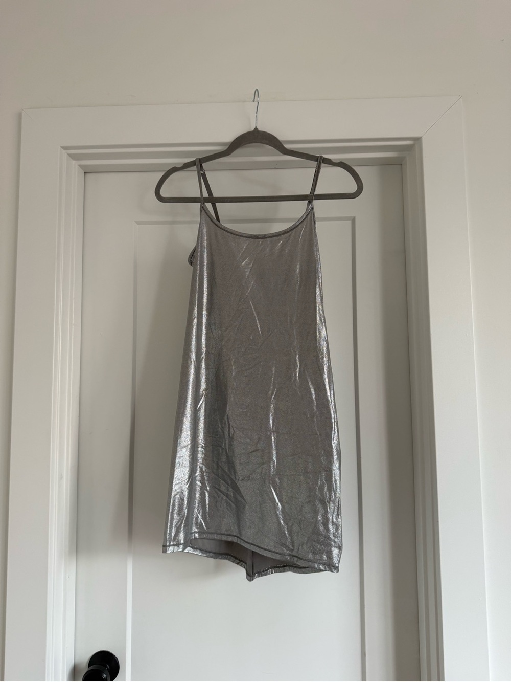 SKIMS Metallic Silver Dress - Women's